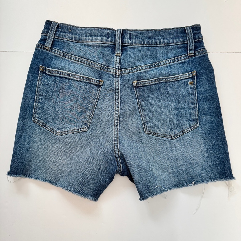 Madewell Curvy High-Rise Denim Shorts Blue Canterdale Wash Jeans Sz 27 - Picture 15 of 15